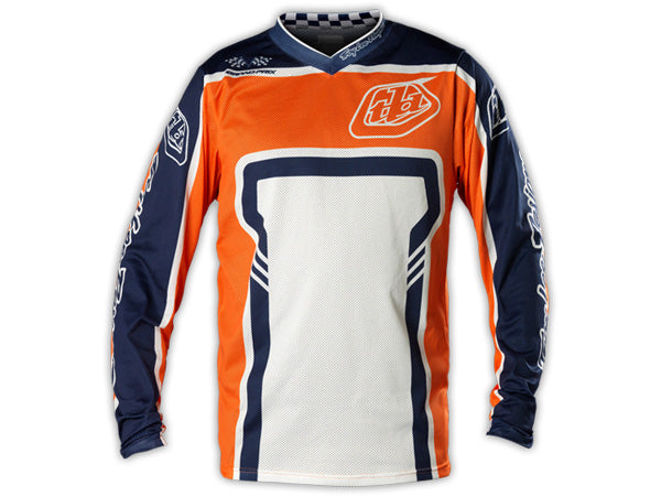 Troy Lee 2014 GP Air BMX Race Jersey-Factory Orange/Blue - 1