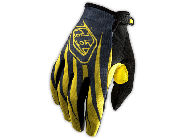 Troy Lee Sprint BMX Race Gloves-Black/Yellow - 1