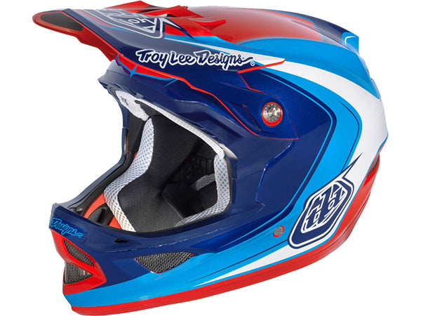 Troy Lee 2013 D3 Carbon Helmet-Mirage Blue - 1
