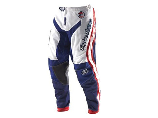 Troy Lee 2012 GP Air Race Pants-White/Blue-Adult 30 - 1