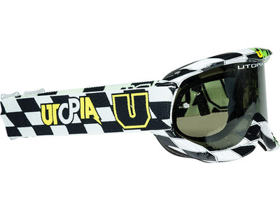 Utopia Slayer Pro MX Checkers II Goggle-Green/Black