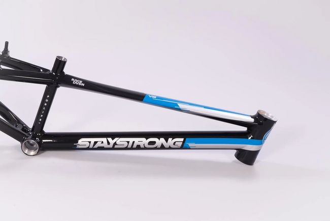 Stay Strong For Life V3 Alloy BMX Race Frame-Black - 16