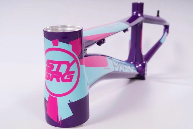 Stay Strong For Life V3 BMX Race Frame-Purple - 13