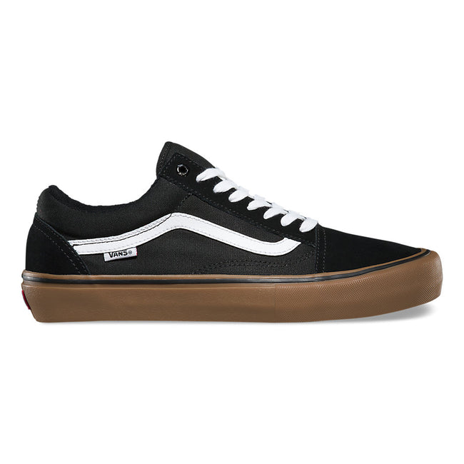 Vans Old Skool Pro Shoes-Black/Gum/White - 1
