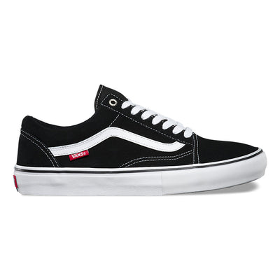 Vans Old Skool 92 Pro Shoes-Black/White/Red