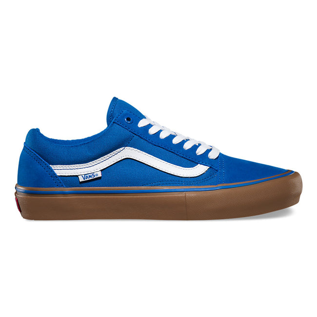 Vans Old Skool Pro Shoes-Classic Blue/Gum - 1
