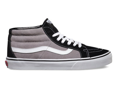 Vans SK8 Mid Reissue Shoes-Black/Frost Gray