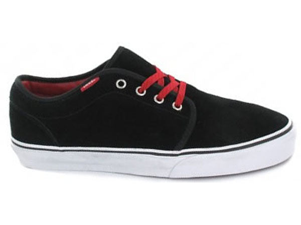 Vans 106 Vulcanized Shoes-Black/Red - 1