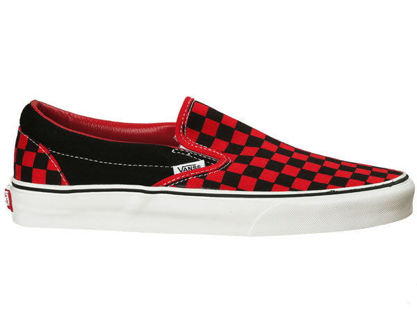 Vans Classic Slip-On Shoes-Black/Formula Checkered - 1