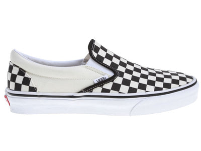 Vans Classic Slip-On Shoes-Black/White Checkered
