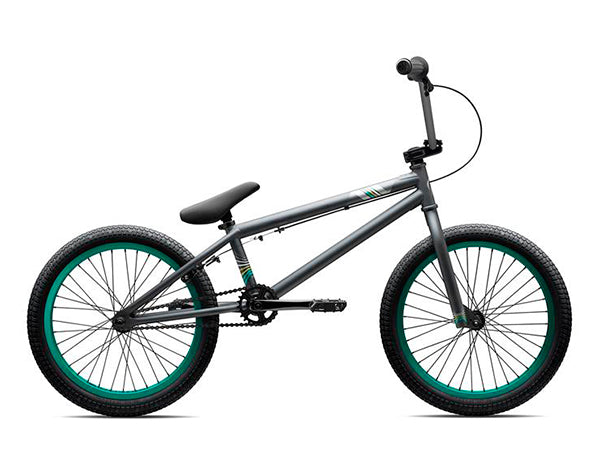 verde bmx bicycles Verde AV BMX Bike-Matte Gray/Teal