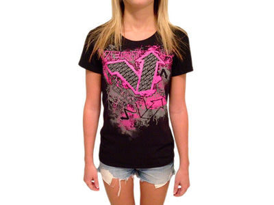 Vert Blown Out Women's T-Shirt-Black/Pink