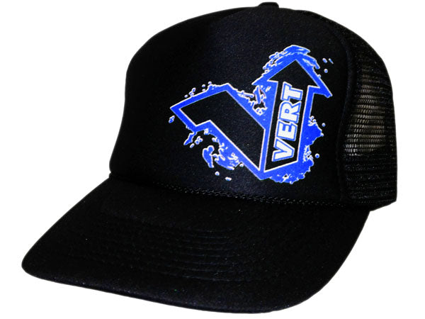Vert Adjustable Trucker Hat-Black/Blue - 1