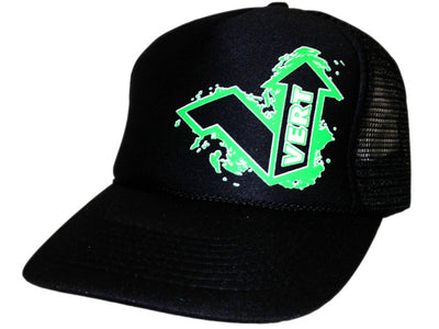 Vert Adjustable Trucker Hat-Black/Green