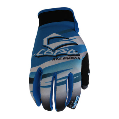 Corsa Warrior BMX Race Gloves-Blue