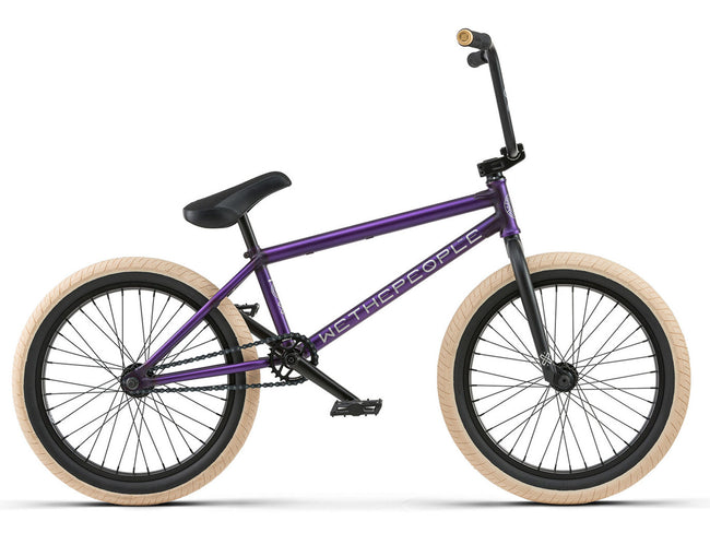 We The People Reason Freecoaster 20&quot; BMX Bike 20.75&quot; TT - Matte Translucent Purple - 1