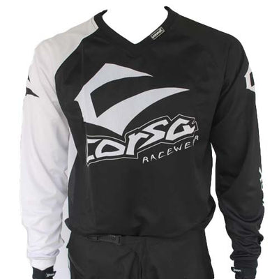 Corsa Warrior X BMX Race Jersey-Black/White