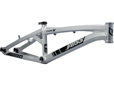 Yess Type X BMX Race Frame-Silver